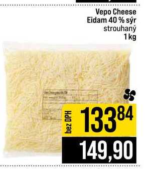 Vepo Cheese Eidam 40% sýr strouhaný 1kg