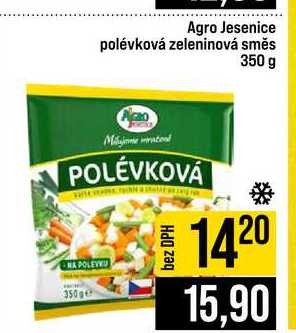 Agro Jesenice polévková zeleninová směs 350 g