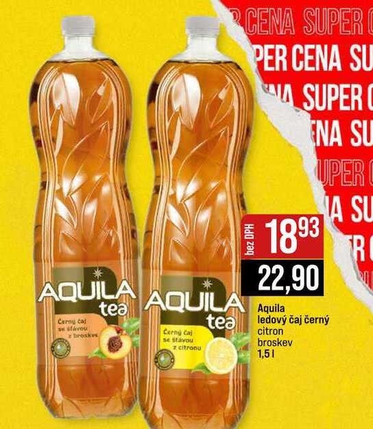 Aquila ledový čaj černý citron broskev 1,5l