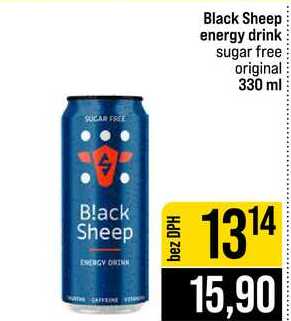 Black Sheep energy drink sugar free original 330 ml