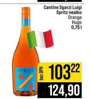 Cantine Sgarzi Luigi Spritz nealko Orange Hugo 0,75l
