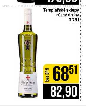 Templářské sklepy různé druhy 0,75l