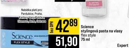 Science stylingová pasta na vlasy flex style 75 ml 
