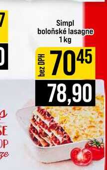 Simpl boloňské lasagne 1 kg