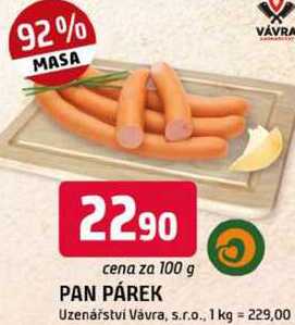 PAN PÁREK 100g