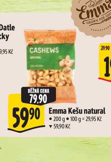  Emma Kešu natural 200 g 