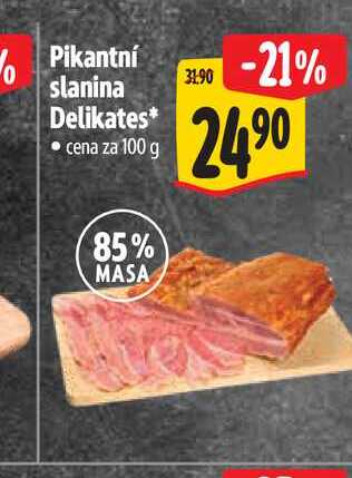 Pikantní slanina Delikates 100 g