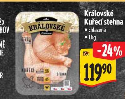 Královské Kuřecí stehna 1 kg