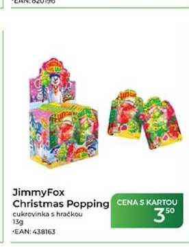 JimmyFox Christmas Popping cukrovinka s hračkou 13g