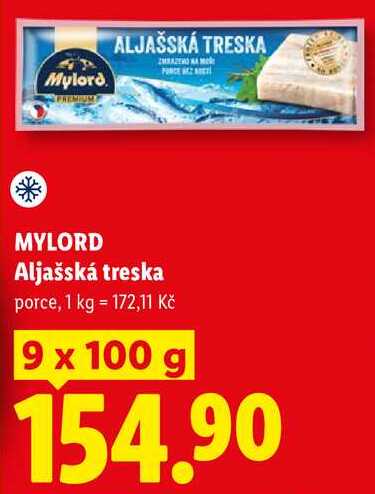 MYLORD Aljašská treska, 9x 100 g