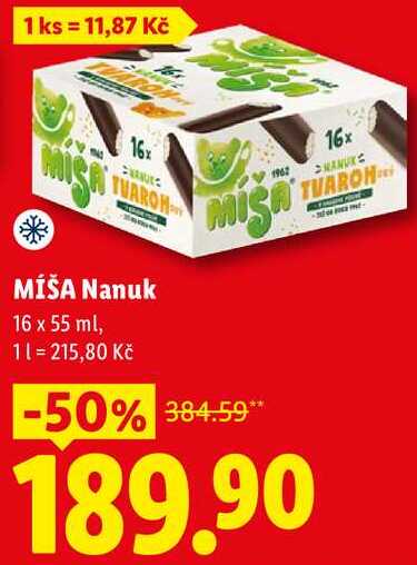 MÍŠA Nanuk, 16 x 55 ml