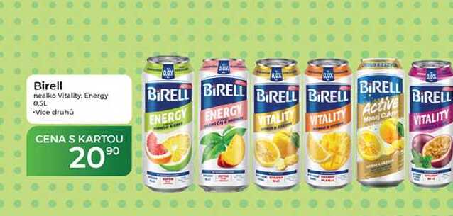 Birell nealko Vitality, Energy 0,5L