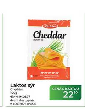 Laktos sýr Cheddar 100g