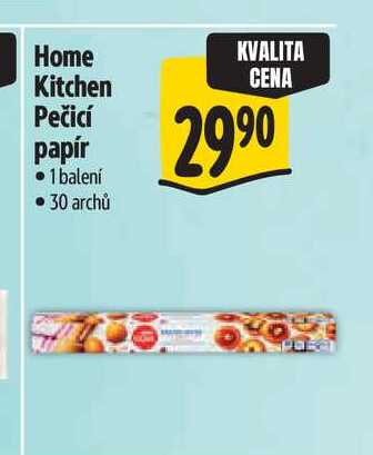 Home Kitchen Pečicí papír 1 balení 30 archů