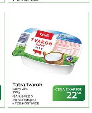 Tatra tvaroh tučný 22% 250g