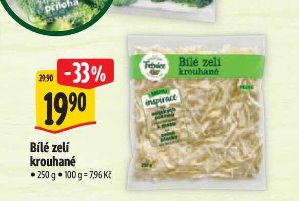   Bílé zelí krouhané 250 g 
