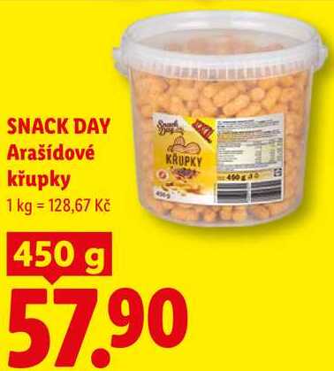 SNACK DAY Arašídové křupky, 450 g 
