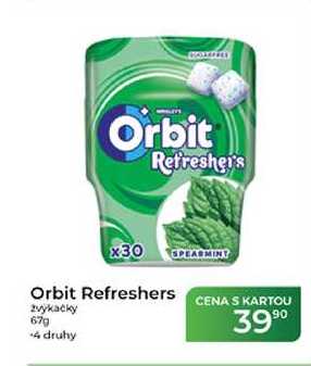 Orbit Refreshers žvýkačky 67g