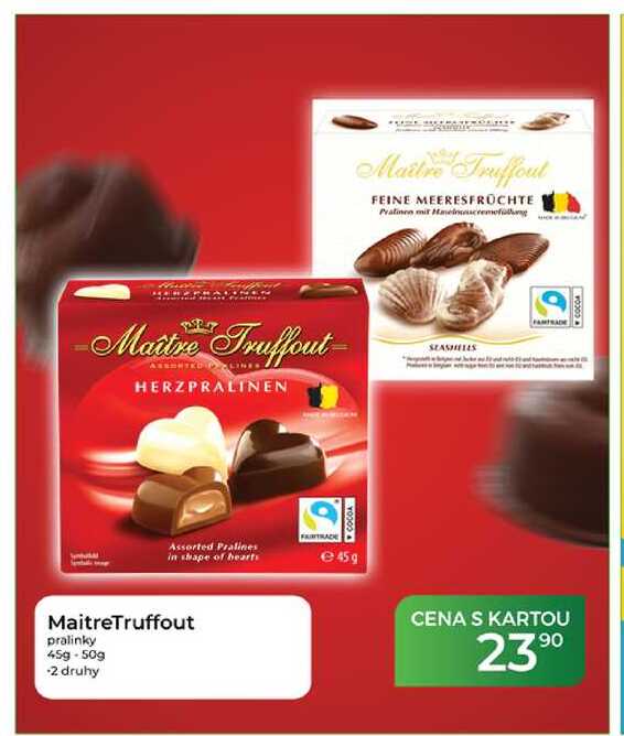 MaitreTruffout pralinky 45g-50g