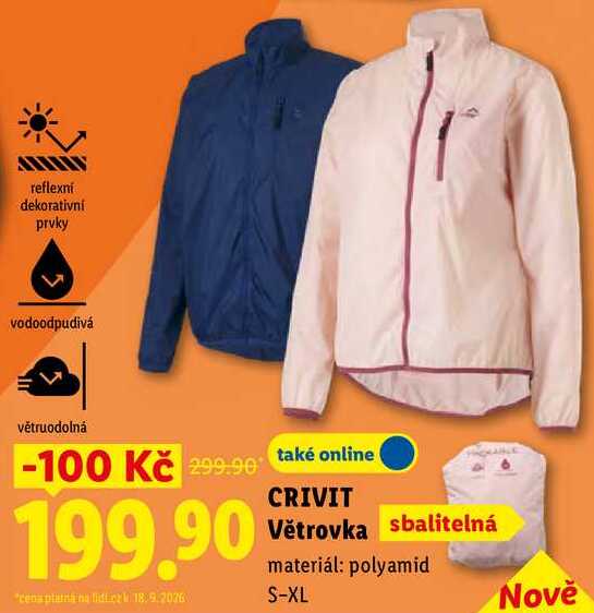 CRIVIT Větrovka