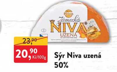 Sýr Niva uzená 50% 100g