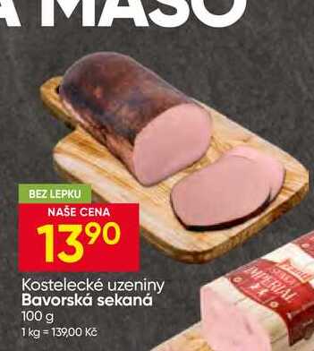 Kostelecké uzeniny Bavorská sekaná 100 g