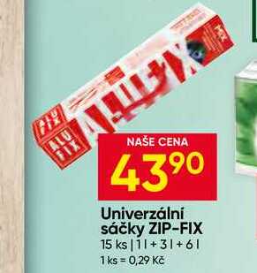 ALUFIX Univerzální sáčky ZIP-FIX 15 ks