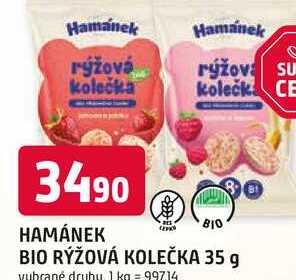 HAMÁNEK BIO RÝŽOVÁ KOLEČKA 35 g 