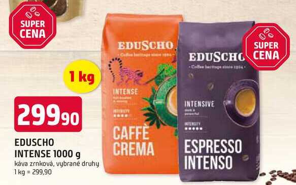 EDUSCHO INTENSE 1000 g káva zrnková