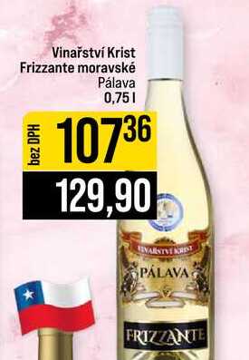 Vinařství Krist Frizzante moravské Pálava 0,75l