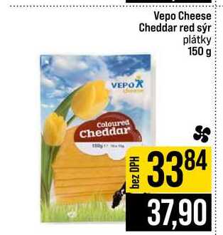 Vepo Cheese Cheddar red sýr plátky 150 g