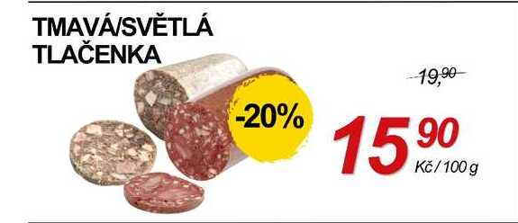 TMAVÁ/SVĚTLÁ TLAČENKA, 100 g