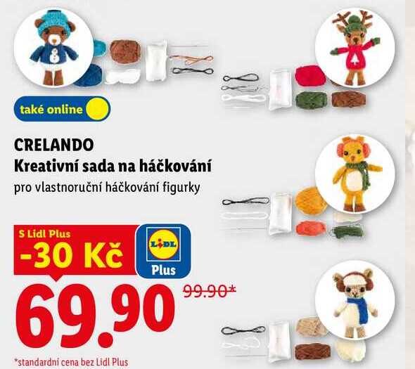CRELANDO Kreativní sada na háčkování