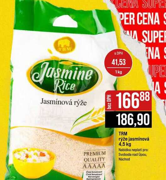 TRM rýže jasmínová 4,5 kg