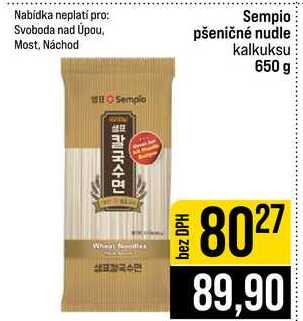 Sempio pšeničné nudle kalkuksu 650 g