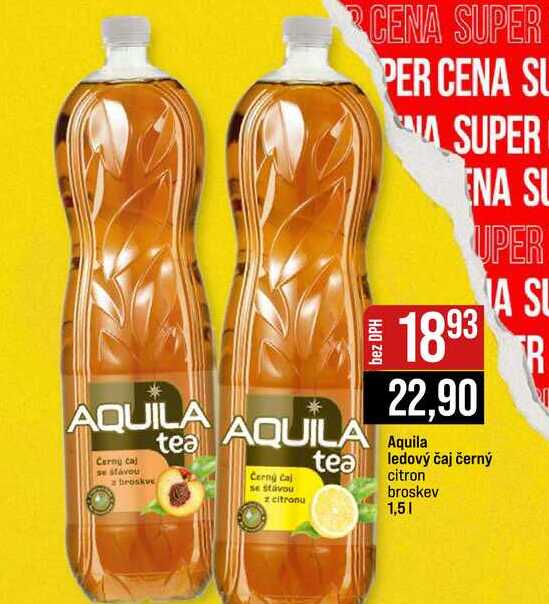 Aquila ledový čaj černý citron broskev 1,5l