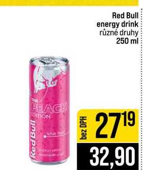 Red Bull energy drink různé druhy 250 ml