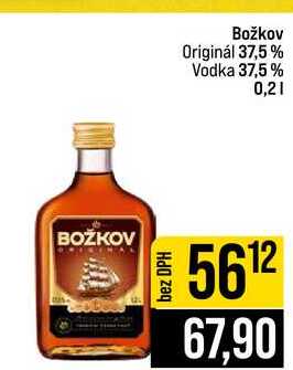 Božkov Originál 37,5% Vodka 37,5% 0,2l