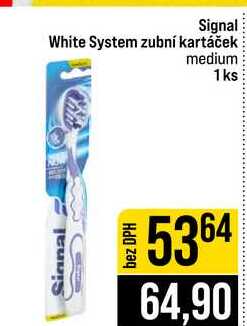 Signal White System zubní kartáček medium 1ks 