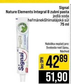Signal Nature Elements Integral 8 zubní pasta jedlá soda heřmánek&himalájská sůl 75 ml 