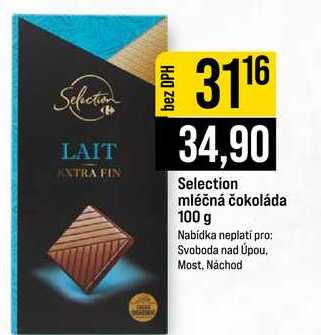 Selection mléčná čokoláda 100 g