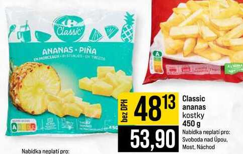 Classic ananas kostky 450 g
