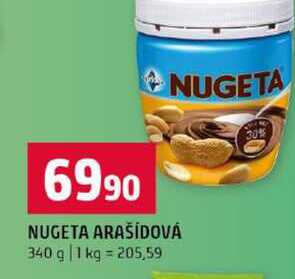 NUGETA ARAŠIDOVÁ 340 g