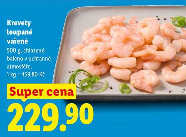 Krevety loupané vařené, 500 g