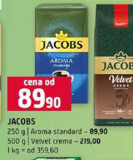 JACOBS 250 g Aroma standard 500 g