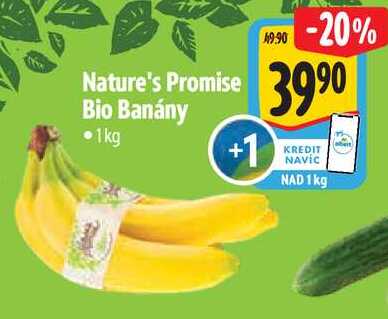 Nature's Promise Bio Banány, 1 kg