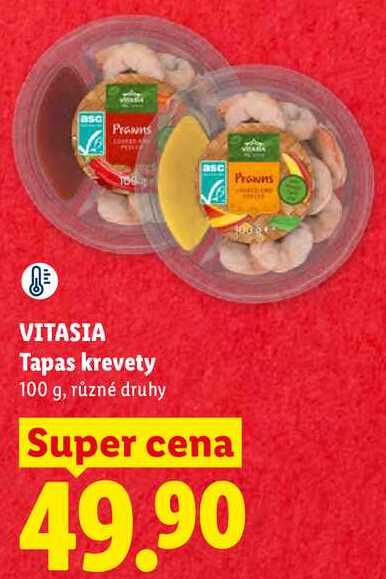 VITASIA Tapas krevety, 100 g