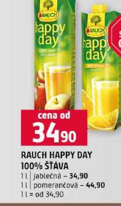 RAUCH HAPPY DAY 100% ŠŤÁVA 1l jablečná pomerančová
