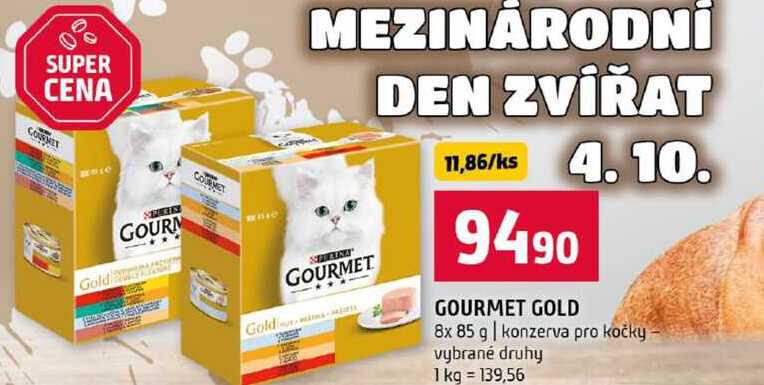 GOURMET GOLD 8x 85 g konzerva pro kočky vybrané druhy