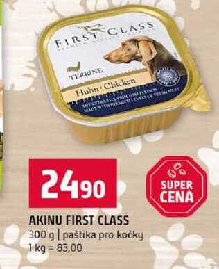 AKINU FIRST CLASS 300 g paštika pro kočky